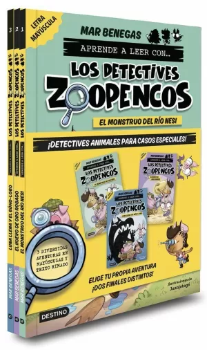 PACK APRENDE A LEER CON...LOS DETECTIVES ZOOPENCOS 1-3. ELIGE TU HISTORIA