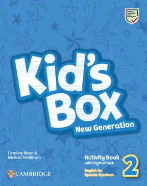 KID'S BOX NEW GENERATION ENGLISH FOR SPANISH SPEAKERS LEVEL 2 ACTIVITY BOOK WITH HOME BOOKLET AND DIGITAL PACK