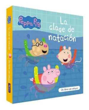 PEPPA PIG. LIBRO DE CARTÓN CON SOLAPAS - LA CLASE DE NATACIÓN