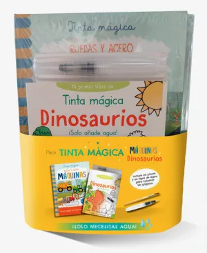 PACK TINTA MÁGICA: MÁQUINAS Y DINOSAURIOS